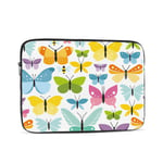 Laptop Case,10-17 Inch Laptop Sleeve Carrying Case Polyester Sleeve for Acer/Asus/Dell/Lenovo/MacBook Pro/HP/Samsung/Sony/Toshiba,Colorful Butterflies 12 inch