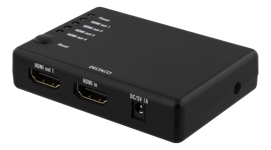 HDMI splitter - 1st HDMI in - 4st HDMI ut - 4K - Svart