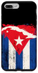 Coque pour iPhone 7 Plus/8 Plus Drapeau Cuba Support Patrimoine Cubain Carte de pays île Graphique