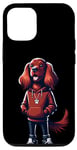 iPhone 14 Pro Irish Setter Dog Cool Jacket Outfit Dog Mom Dad Case