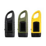 3-pack handvevad solcellslampa, nödladdningsbar LED-lampa