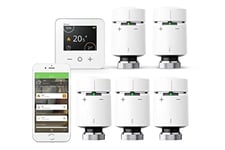Drayton by Schneider Electric Wiser Multi-Zone Smart Thermostat and 2 Smart Radiator Thermostat Kit- Combination Boilers Only-Heating control, Wiser Smart Heating Radiator Thermostat Multipack, White