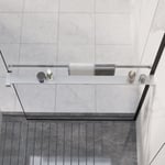 Duschhylla för duschvägg krom 80 cm aluminium