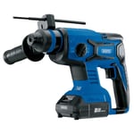 Draper D20 20V Brushless SDS+ Rotary Hammer Drill, 2 x 2.0Ah Batteries, 1 x Char