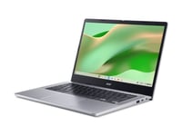 Acer Chromebook 314 Cb314-4H - Intel N-Series - N100 / Inntil 3.4 Ghz - Chrome Os - Uhd Graphics - 8 Gb Ram - 64 Gb Emmc - 14" Ips 1920 X 1080 (Full Hd) - Wi-Fi 6E - Lys Sølv - Kbd: Nordisk