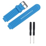 LOKEKE for Garmin Forerunner 25(Large) Smart Watch Replacement Band Replacement Silicone Wrist Band Strap For Garmin Forerunner 25 Large GPS Running Watch(Silicone Blue)