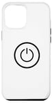Coque pour iPhone 12 Pro Max Bouton marche/arrêt pour lecteur d'icône d'alimentation