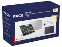 Pack ChromeBook Asus C436FA-E19999 14"" Ecran tactile Intel Core i5 8 Go RAM 512 Go SSD Argent + Housse de protection + Stylet