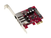KALEA-INFORMATIQUE Carte contrôleur PCIe USB3 3 ports et Lan Gigabit ethernet RJ45