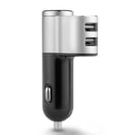 Q10 2-in-1 Vehicle-mounted Bluetooth Headset + Car Charger Dual USB Earphone IC