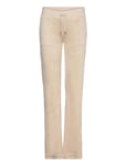 Del Ray Classic Velour Pant Pocket Design Beige Juicy Couture