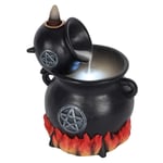 Spirit of Equinox Cauldrons With Flames Bac k Flow Incense Cone Burner