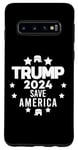Coque pour Galaxy S10 Donald Trump 2024 Take America Back Trump américain