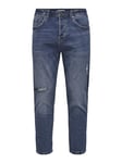 ONLY & SONS Men's ONSAVI Beam Crop Dam PK 2104 Jeans, Blue Denim, 28/32