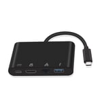 Basix ? adaptateur Hub Usb C vers HDMI, Ethernet Gigabit (Port RJ45), Usb 3.0, séparateur USB C pour Macbook pro air