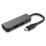 Basix USB C HUB USB C à HDMI 4 K Hub USB 3.0 USB2.0 Adaptateur Micro USB Port de Charge pour macBook Pro Samsung Galaxy S8 Type c hub - Type black