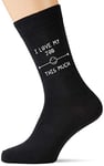 60 Second Makeover Limited Men's I Love My Job This Much Black Calf Socks Valentines Day Husband Boyfriend Dad Grandpa Birthday Christmas Present