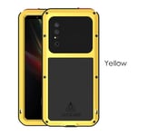 Fantasy Life Love Mei Powerful Case for Sony Xperia 1 II,Shockproof Waterproof Aluminum Metal Silicone Case(Yellow)