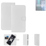 Protective cover for Oppo Reno10 Pro+ Global Wallet Case white flipcover flipcas