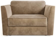 Jay-Be Elegance Velvet Cuddle Chair Sofa Bed - Beige