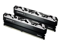 G.Skill SNIPER X Series - Urban Camo - DDR4 - sats - 16 GB: 2 x 8 GB - DIMM 288-pin - 3200 MHz / PC4-25600 - CL16 - 1.35 V - ej buffrad - icke ECC -