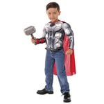 Rubies Avengers 34104 Déguisement de Thor pour enfant, poitrine musclée et marteau, enfant 5-7 ans