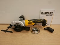 DeWalt DCS571 18V XR 115mm Compact Circular Saw Bare Unit + Fence & Adaptor