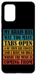 Coque pour Galaxy S20+ My Brain Has Way Too Many Tabs Open --------