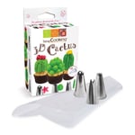 ScrapCooking Tyllset 3 st, Kaktus 3D -