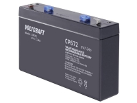 VOLTCRAFT CE6V/7Ah Blybatteri 6 V 7,2 Ah Blybatteri fleece (B x H x D) 151 x 100 x 34 mm Platt kontakt 4,8 mm Underhållsfri
