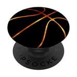 Design de basket-ball sportif avec feu PopSockets PopGrip Interchangeable
