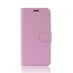 Nokia 3.2 Skinn Flip Deksel m. Lommebok - Pink
