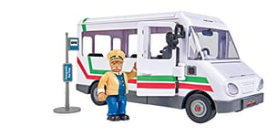 Fireman Sam véhicule le Trevors Bus Bus 20cm de long avec figurine de Trevor environ 6cm