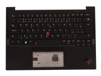 Chicony - Ersättningstangentbord för bärbar dator - med Trackpoint - bakgrundsbelyst - tjeckisk/slovakisk - med övre skydd - för ThinkPad X1 Carbon Gen 10 21CB, 21CC