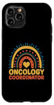Coque pour iPhone 11 Pro Coordonnateur en oncologie Boho Rainbow Oncology Infirmière Navigator