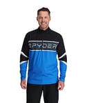 Spyder Men's Premier T-neck Shirt, Medium Blue, L UK