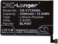 Batteri BLP597 för Oneplus, 3.8V, 3300 mAh