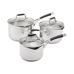 Stellar S5A1D 3 Piece Draining Induction Saucepan Set | Brand new