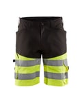 High-vis shorts svart/gul c52