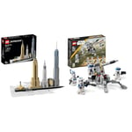 LEGO Architecture New York City Skyline, Collectible Model Kit for Adults to Build & Star Wars 501st Clone Troopers Battle Pack Set, Buildable Toy