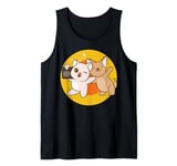 Cat and Dogs Dancing Cute Puppy Musician Tank Top