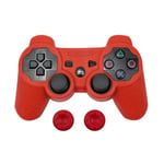 Rouge - Housse De Protection En Silicone Pour Manettes Sony Ps3/Ps2, Étui De Protection En Caoutchouc Pour Manette De Jeu Playstation 3