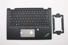 Lenovo Yoga X390 Keyboard Palmrest Top Cover UK Black Backlit 02HL686