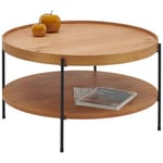 SOFFBORD i trä, trämaterial 80/80/45 cm 