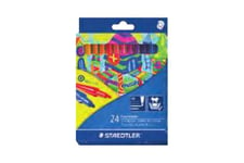 STAEDTLER Noris Club 325 - fiberspidspen - diverse klara färger (paket med 24)