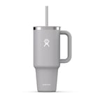 Hydro Flask - Travel Tumbler 1180 ml (40 oz) with Closable Press-In Straw Lid - Stainless Steel - Double Wall Vacuum Insulated - Splash resistant lid - BPA-Free - Birch