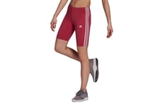 Adidas Bike Shorts Womens Small 8-10 Pink 3 Stripes Breathable Training Cotton