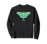 Beautiful Original Luna Moth Art Minimaliste Insect Graphic Sweatshirt