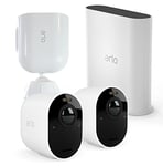 Arlo Ultra 2 Spotlight Camera Surveillance WiFi VMS5240 + Accessoire certifié Support aimanté