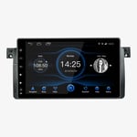 EZoneTronics Android 8.1 fit for BMW E46 1999-2004 Car Stereo Radio 1DIN 4GB RAM 32G ROM Octa Core Indash 9 IPS Screen Touch Control GPS BT Head unit with Steering Wheel Control WiFi Mirror Link